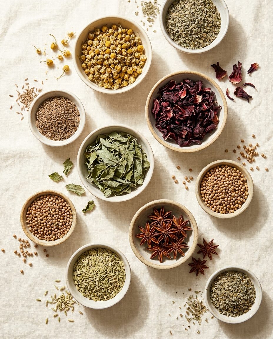 Dried Egyptian herbs and spices